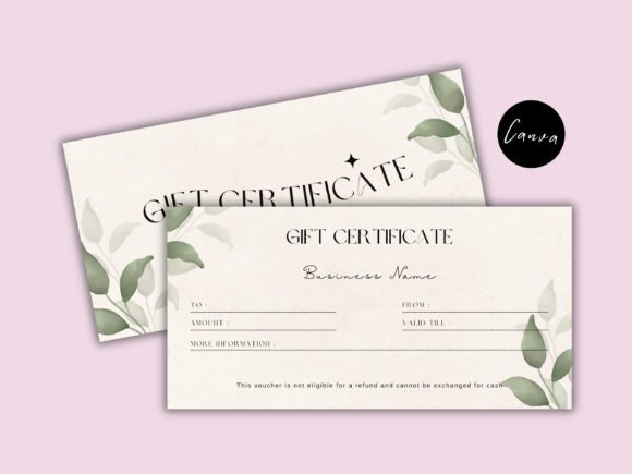Download Boho Editable Gift Certificate Template - Premium Bundle