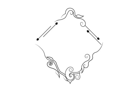 Download Floral Outline Vector Border Frame - Floral outline Collection