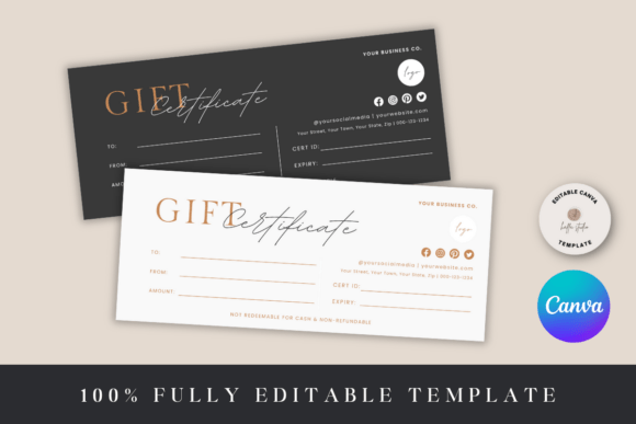 Download Canva Gift Certificate Template - Premium Resources