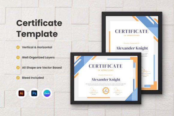 Download Certificate of Appreciation Template V1 - Premium Bundle