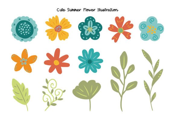 Download Summer and Spring Flower Illustration - Spring flower illustration Collection