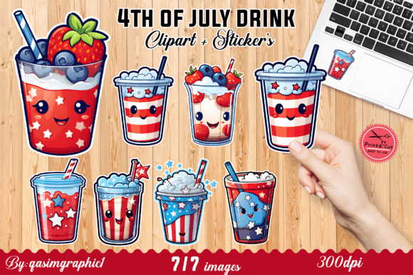 Download Cute Kawaii 4th of July Stickers - Kawaii Collection