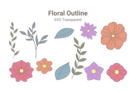 Download Floral Outline - Floral outline Collection
