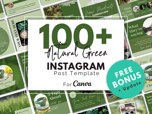 Download Natural Green Instagram Template - Instagram template Collection