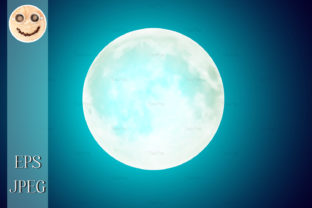 Download Full Moon over Blue Night Sky Background - Full moon Collection